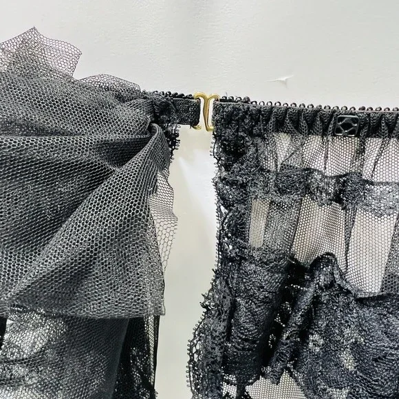 Victoria's Secret Sexy Ruffled Lace Lingerie Dress Mesh - Picture 8 of 11